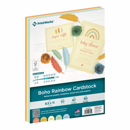 PrintWorks Boho Rainbow Cardstock Perspective: front