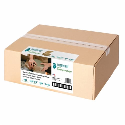 Elementree® Kraft Sustainable Packing Paper Perspective: front