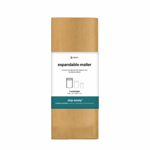 Elementree Large Expandable Mailer Perspective: front