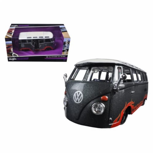 Volkswagen Samba Grey \Outlaws\ 1/25 Diecast Model Car by Maisto, 1 King Soopers