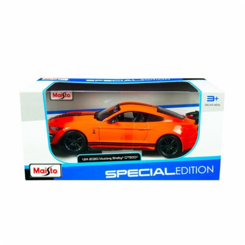 Maisto Special Edition 2021 Mustang Shelby GT500 Orange 1:24 Car, 1 ...