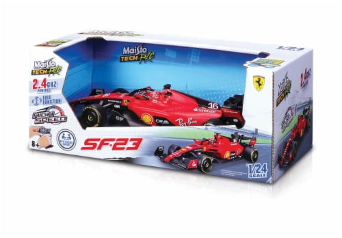 Maisto Tech RC Ferrari SF-23 2023 Leclerc Remote Control Vehicle Perspective: front