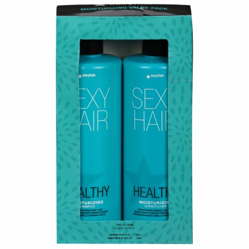 Healthy Sexy Hair Moisturizing Shampoo and Conditioner Set Perspective: front