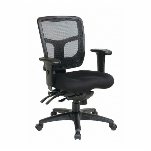 Office Star Desk Chair Fabric Coal 18 to 22 Seat Ht 92893 30 1