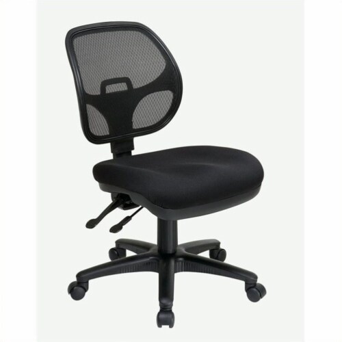ProGrid Ergonomic Task Office Chair in Coal Black Perspective: front