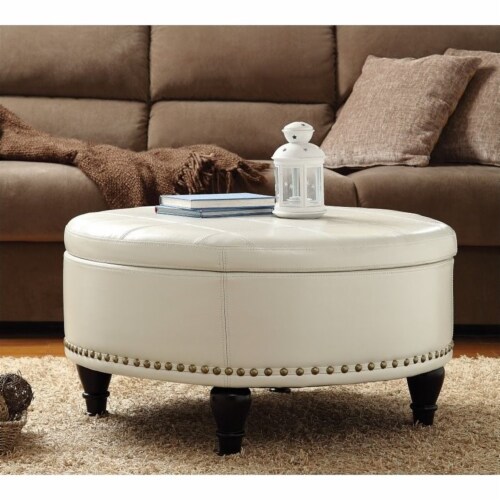 Large discount beige ottoman