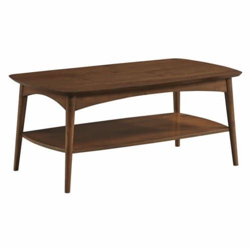 Copenhagen Engineered Wood Coffee Table in Walnut Finish Perspective: front