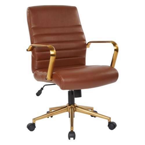 Saddle leather office chair deals