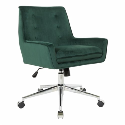 Emerald green velvet desk chair cheap