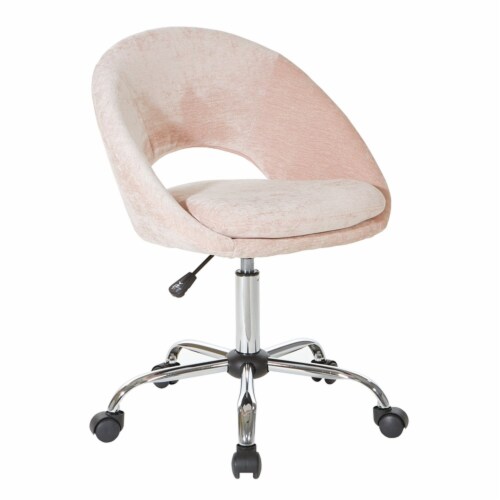Office chair on sale blush pink