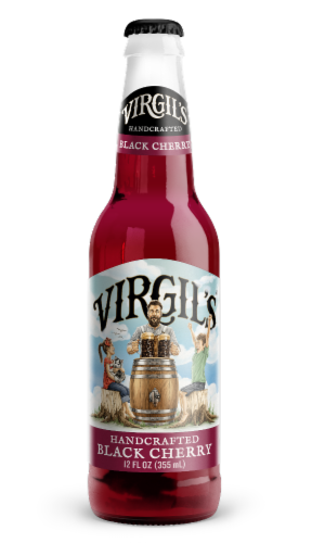 Virgil's Black Cherry Cream Soda Perspective: front