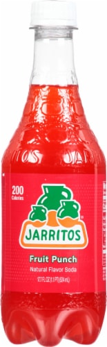 Jarritos Natural Flavor Fruit Punch Soda 17.7 fl oz Perspective: front
