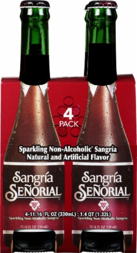 Sangria Senorial® Sparkling Non-Alcoholic Sangria Perspective: front