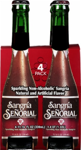 Sangria Senorial® Sparkling Non-Alcoholic Sangria, 4 pk / 11.16 fl oz ...