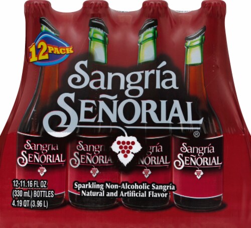 Sangria Senorial® Sparkling Non-Alcoholic Sangria Perspective: front