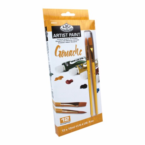 Royal & Langnickel Artist Paint Set with Brushes - Gouache 12pk Royal & Langnickel Artist Paint Set with Brushes - Gouache 12pk
