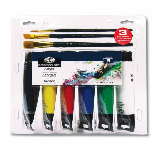 Royal Langnickel Acrylic Paint Set with Brushes Perspective: front