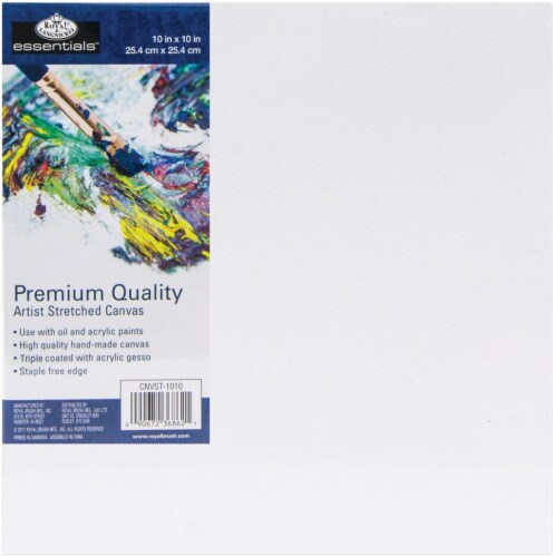 Royal Langnickel essentials(TM) Premium Stretched Canvas-10 X10 Perspective: front