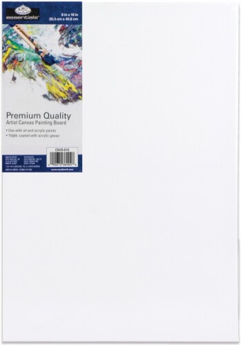 essentials(TM) Premium Canvas Board-8 X16 Perspective: front