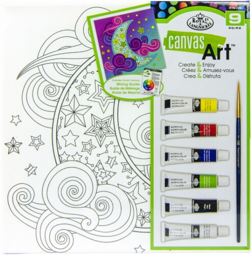 Canvas Art Paint Kit 10 X10 -Moon Perspective: front
