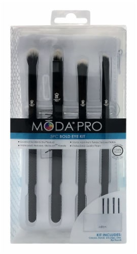 MODA Pro Bold Eye Brushes Kit Perspective: front