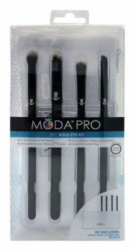 MODA Pro Bold Eye Brushes Kit Perspective: front