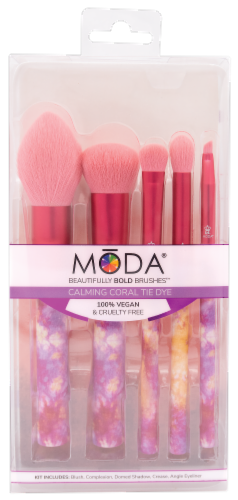 MODA® Calming Coral Tie Dye Brushes Perspective: front