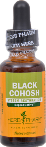 Herb Pharm Black Cohosh Herbal Supplement Perspective: front
