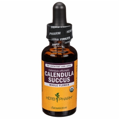 Herb Pharm Calendula Succus Herb Juice Herbal Supplement Perspective: front