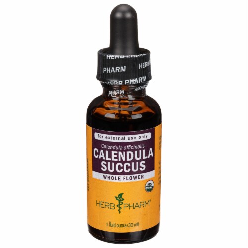 Herb Pharm Calendula Succus Herb Juice Herbal Supplement Perspective: front