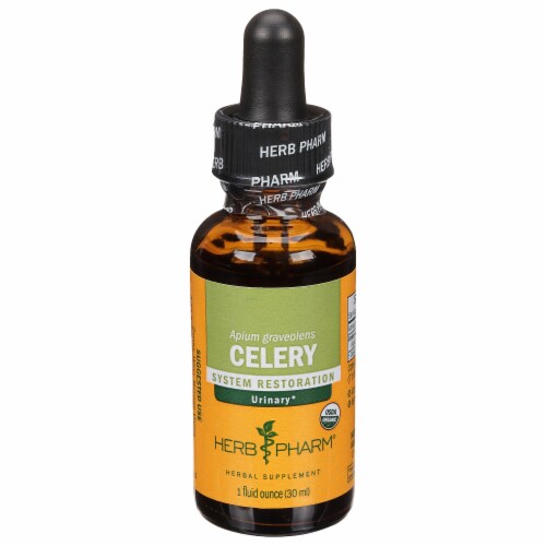 Herb Pharm Mature Seed Celery System Restoration Herbal Supplement Perspective: front