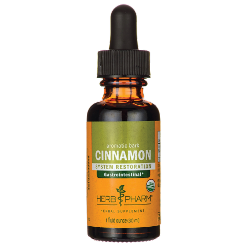 Herb Pharm Aromatic Bark Cinnamon 1 fl oz Liq Perspective: front