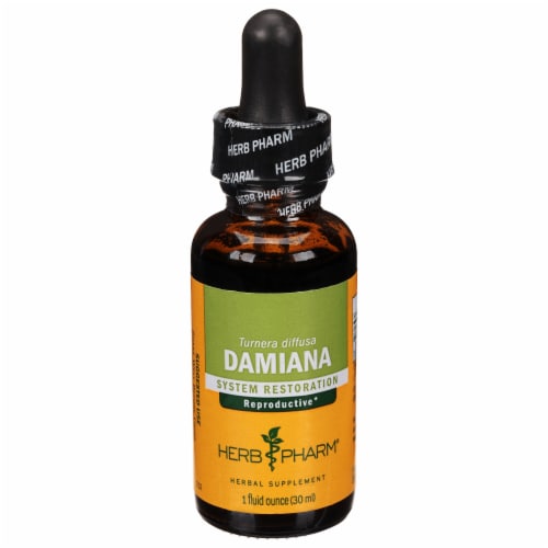 Herb Pharm Damiana System Restoration Herbal Supplement Perspective: front