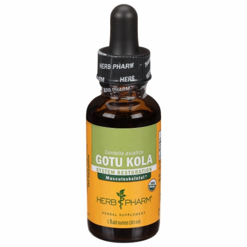 Herb Pharm Organic Whole Herb Gotu Kola Herbal Supplement Perspective: front