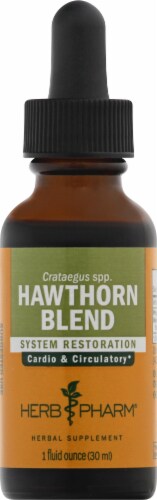 Herb Pharm Hawthorn Blend Herbal Supplement Perspective: front