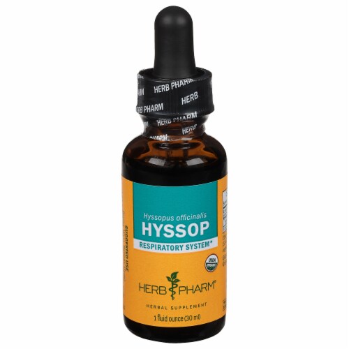 Herb Pharm® Hyssop Optimal Well-Being Herbal Supplement Perspective: front