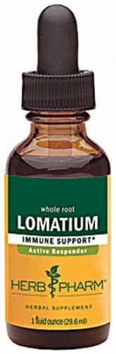 Herb Pharm Lomatium Immune Support Herbal Supplement Perspective: front