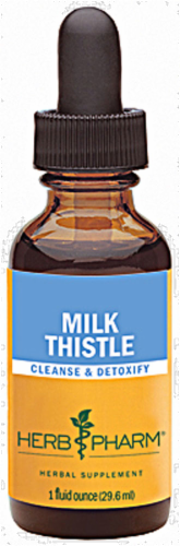 Herb Pharm Milk Thistle Herbal Supplement Perspective: front