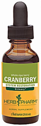 Herb Pharm Cranberry System Restoration Herbal Supplement Perspective: front
