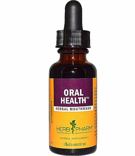 Herb Pharm Oral Health™ Herbal Mouthwash Perspective: front