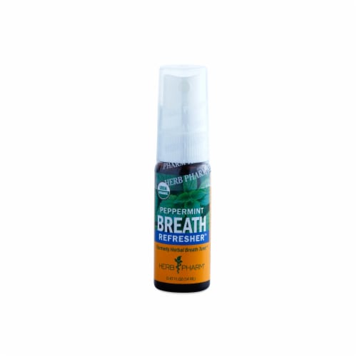Herb Pharm Peppermint Breath Tonic Herbal Supplement Perspective: front