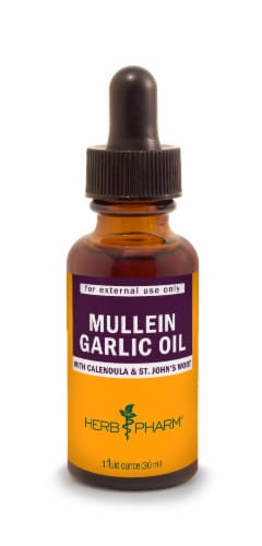 Herb Pharm® Mullein Garlic Compound Herbal Supplement Perspective: front
