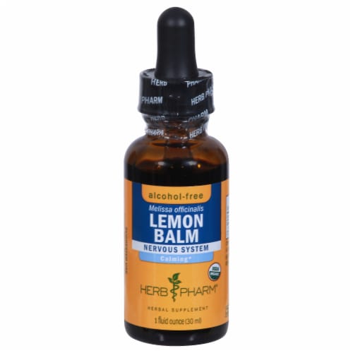 Herb Pharm® Organic Lemon Balm Glycerite Perspective: front