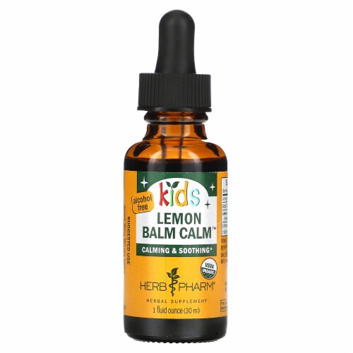 Herb Pharm Kids Lemon Balm Calm Alcohol Free - 1 fl oz (30 ml) Perspective: front