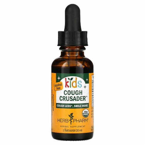 Herb Pharm® Kids Cough Crusader™ Herbal Supplement Perspective: front