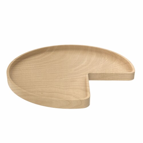 Rev-A-Shelf 4WLS401-32-BS52 32 Inch Wood Kidney Lazy Susan w/ Swivel Bearing Perspective: front