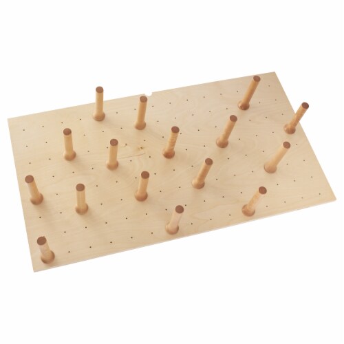Rev-A-Shelf 39x21 Trimmable Pegboard Drawer Organizer with 16 Pegs, 4DPS-3021 Perspective: front