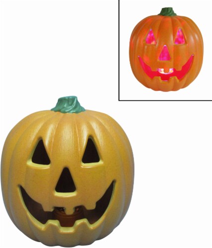 Holiday Home Prismatic Light Up Friendly Jack-o-Lantern Perspective: front