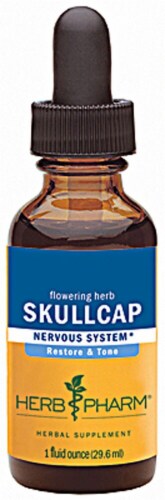 Herb Pharm Skullcap Nervous System Herbal Supplement Perspective: front