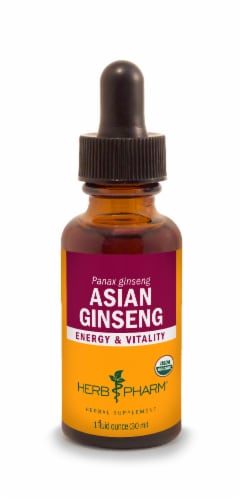 Herb Pharm Asian Ginseng Herbal Supplement Perspective: front